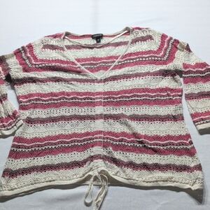 Torrid V-Neck Crochet Sweater